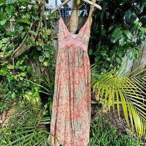 Rococo Sand Faye Pleated Long Dress XS